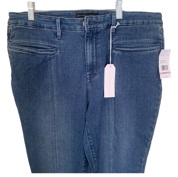 NWT SANCTUARY Denim Bootcut Slit-Hem Ankle Jeans | Size 32 - Picture 8 of 8